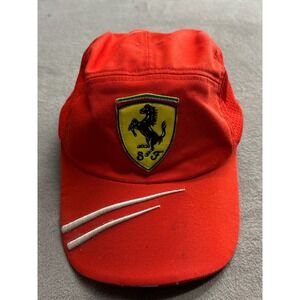 Ferrari Scuderia Puma Red Cap Hat Logo Racing Team Formula 1 Adjustable 5 panel